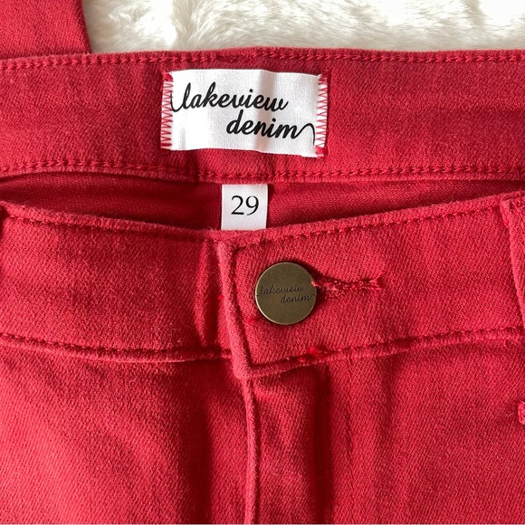 Lakeview Denim Alex colored red skinny jean, 29 - Picture 2 of 8